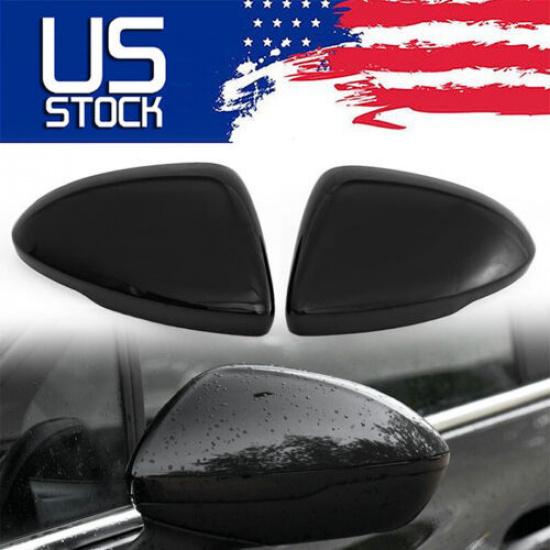 2PCS Rearview Mirror Covers Cap Housing Black For Chevrolet Cruze 2017 2018 2019