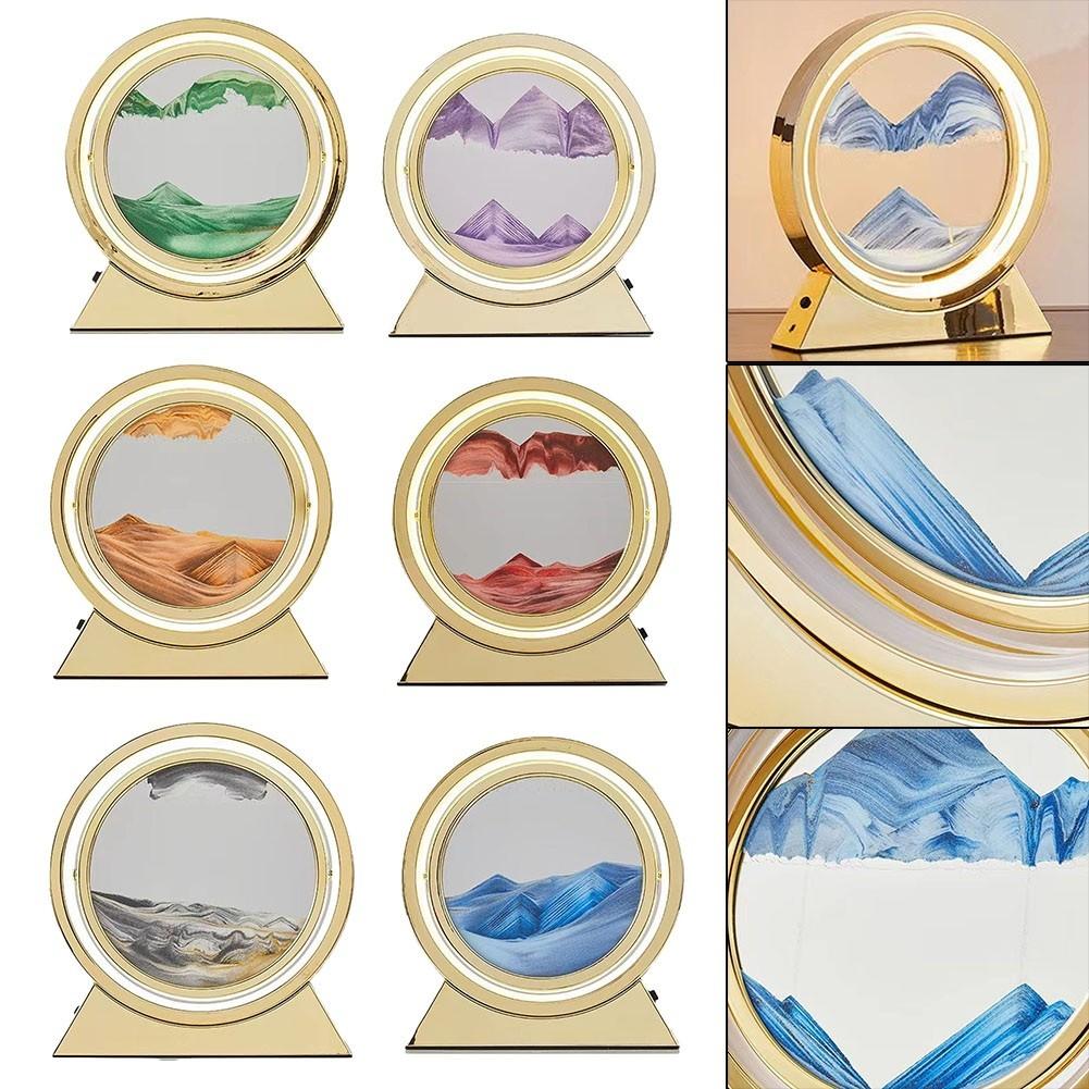 Lampă de Masă Dormitor Nisip Mișcător Pentru Artă Peisaj Nisip de Adâncime Decor Cadouri