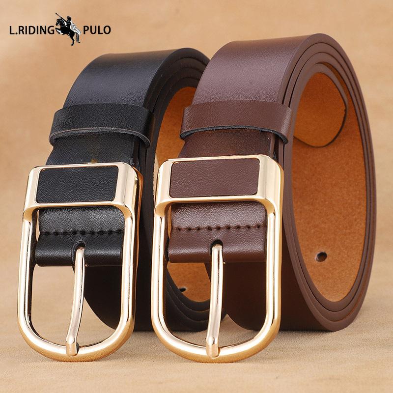 Business Belt Men's Casual Suit Pants Jeans Soft Leather Belt Pin Buckle PU Simple All-match Belt