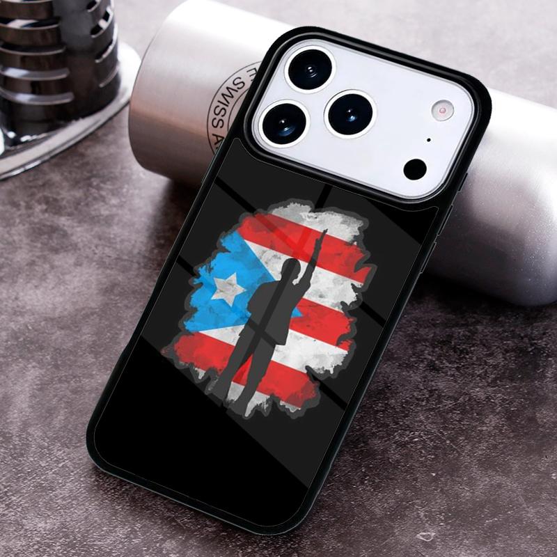 Puerto Rico Flag Soft Phone Case for iPhone 17 16 15 Pro Max Air 14 13 12 11 Plus Shockproof Capa Cover