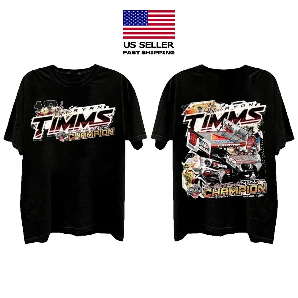 New Apparel Ryan Timms 2025 Knoxville Nationals Champions Shirt Unisex T-Shirt M