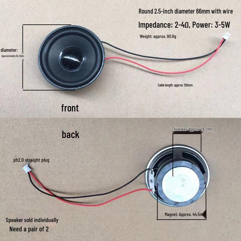 DIY Mini Loudspeaker: 2-4 Inch, 2-4 Ohm, 5W - High Volume Audiophile Modification