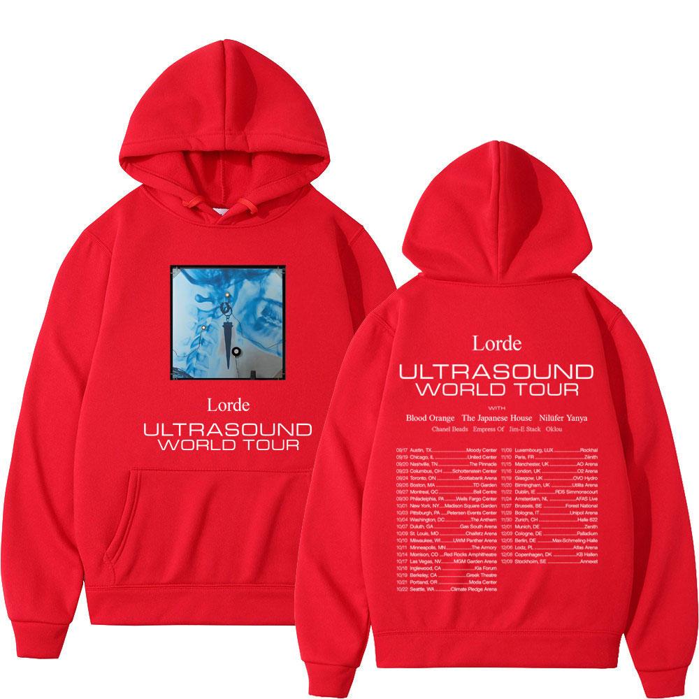 Lorde Ultrasonic World Tour 2025 Double sided Printed Hoodie Men's Women's Beauty Fashion Hip Hop Men's Hoodie