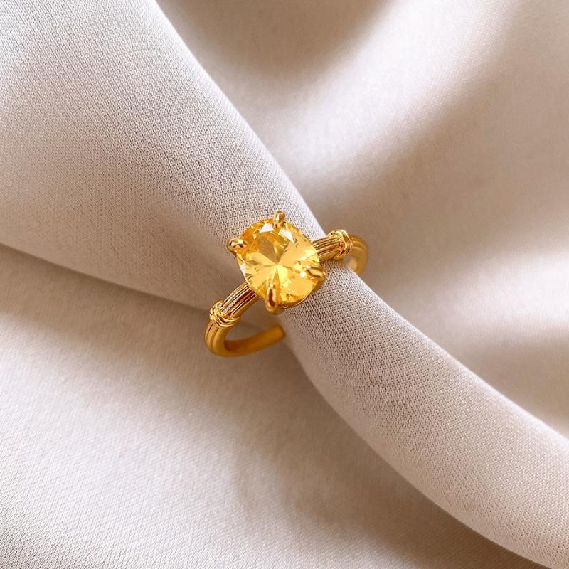 Retro Chinese Geometric Round Zircon Open Ring - High-End Luxury Finger Jewelry