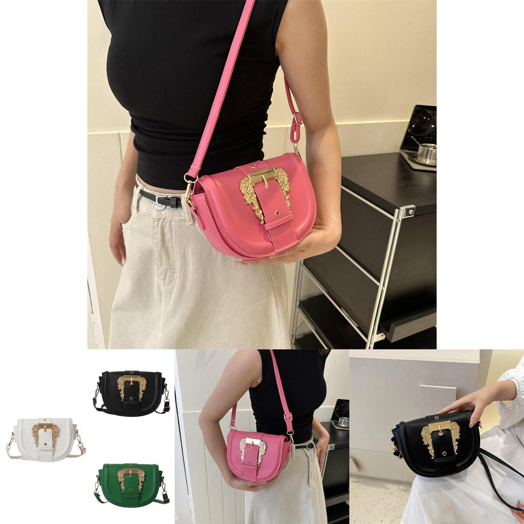 Chic Street Style Saddle Bag Women Bags 2023 Minimalist Shoulder Crossbody