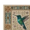 Cardinal Cross Stitch Kit with Floral Pattern Hummingbird Embroidery Art DIY Needlepoint Thread Art Needlework Gift for Friends