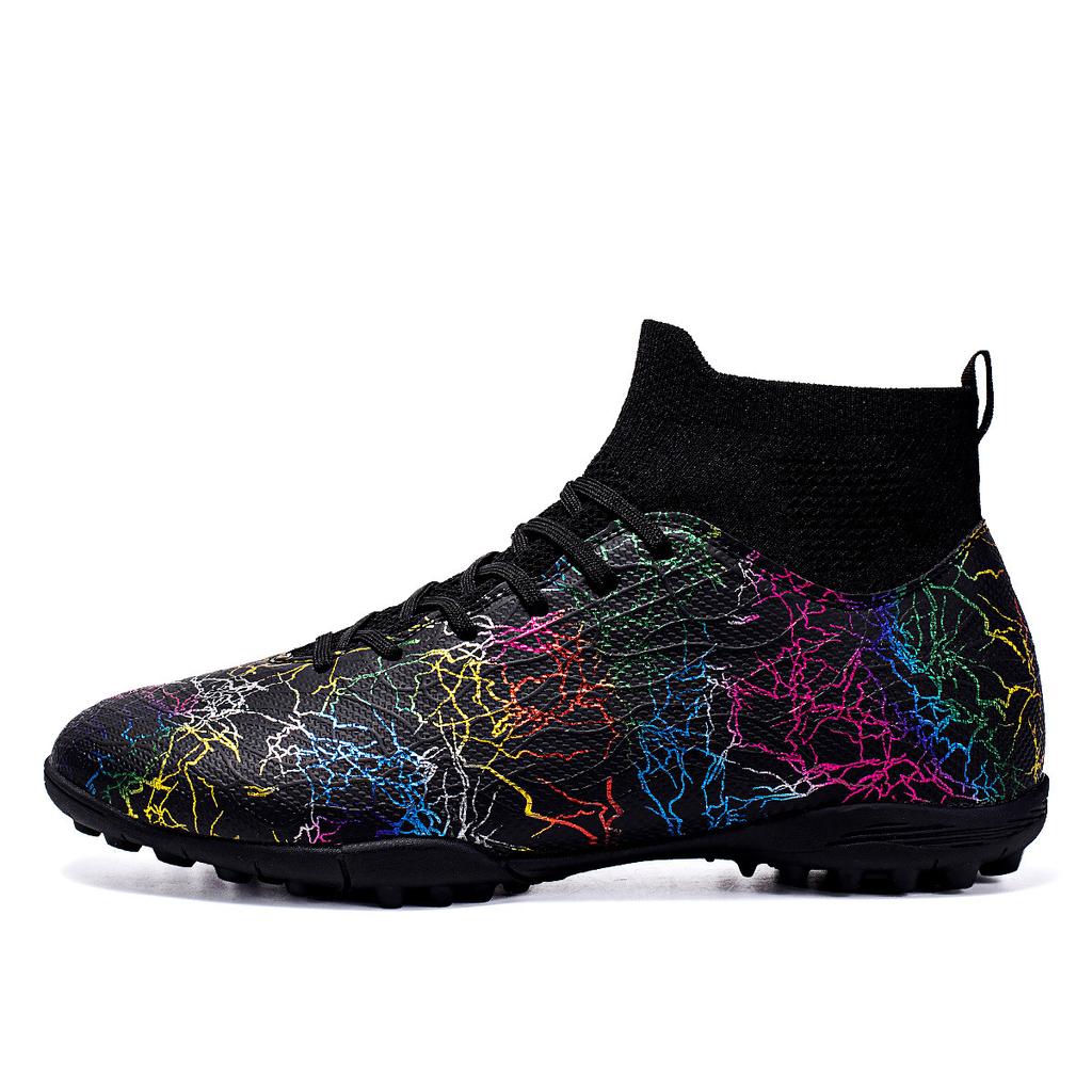 New Football Shoes Men's and Women's TF Broken Nail Sneakers Youth Breathable Training Shoes Artificial Sports Training Shoes