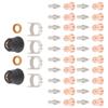 48 Pieces Set Cutting Torch Consumables IPT40 Tip Electrodes Nozzles Shield Cups Stand Off Guide