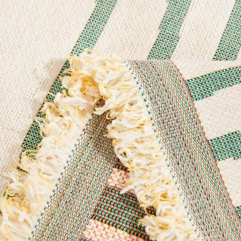 Nordic Sofa Throw Blankets Outdoor Camping Picnic Large Blanket Leisure Relax Beach Towel Bohemia Travel Rug Tassels Linen