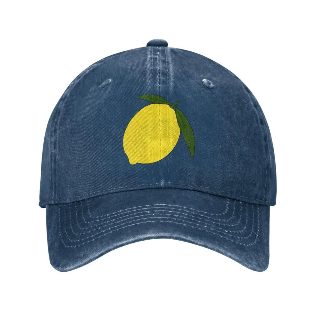 Citron Basebollkeps för Unisex Kvinnor Vintage Truckerhatt Hattar Pappahatt för Vardagligt