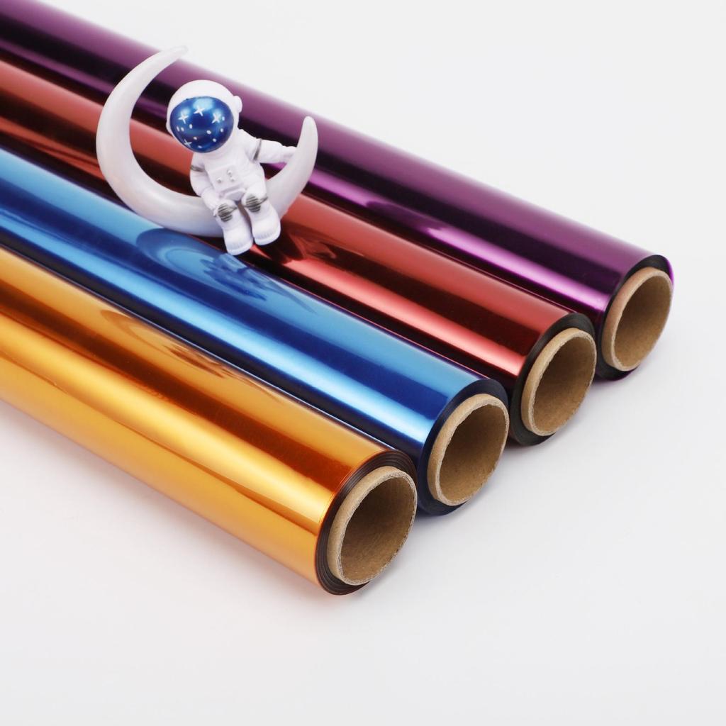 Waterproof Colored Glass Crystal Cellophane Roll for Flower Art and Packaging