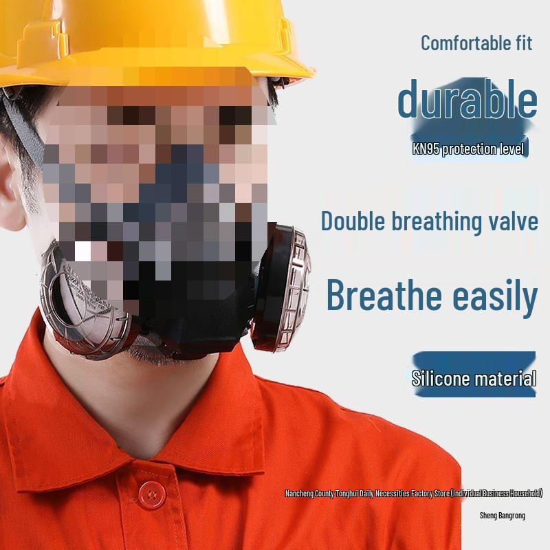 6200 Industrial Dust & Anti-Toxic Mask for Grinding, Spray Painting, Welding - Breathable, Easy-Clean Design for Mouth & Nose Protection