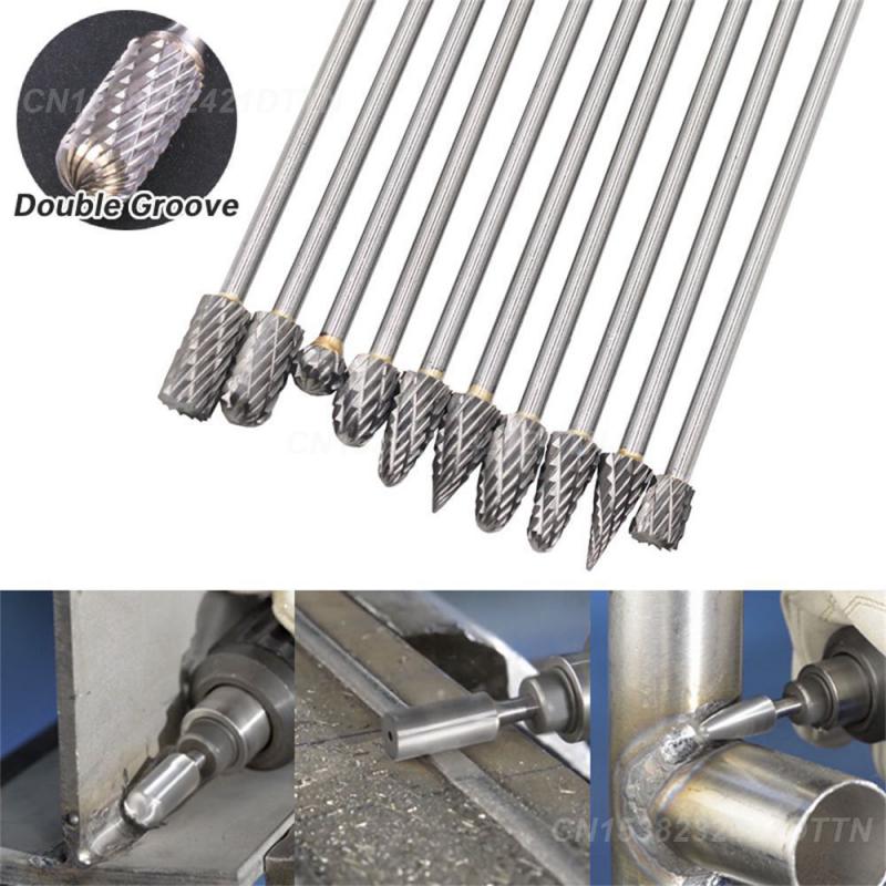 1~4 STÜCKE Hartmetall Präzise Scharf Hartmetall Rotationsfeile Rotationsfeile Hochleistungs-Spielverändernde Metallpolitur