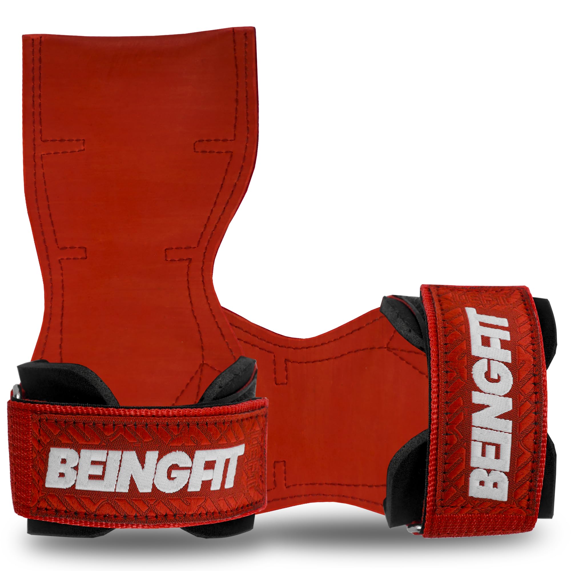 

Beingfit Power Strength Gym Strength Set of Unisex Grips, Training, Grips, Pull-Up Aids, Authentic, 2, (FREE, RED)