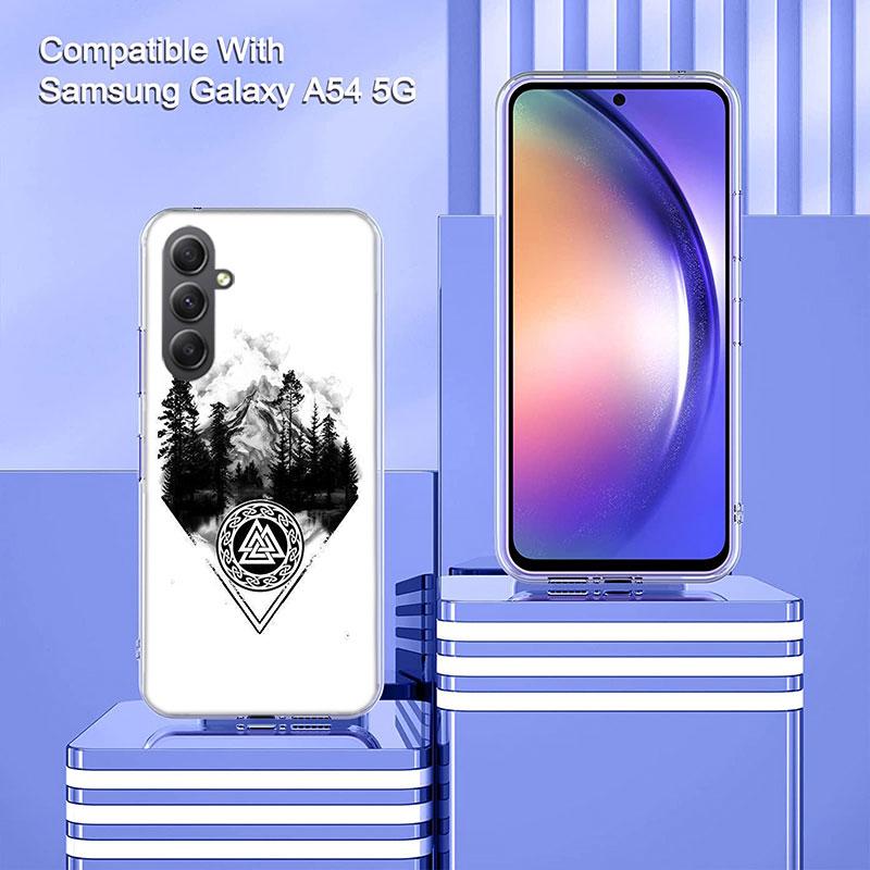Nordic Norse Phone Case For Samsung A17 A56 A55 A35 A36 A26 A25 A15 A16 Galaxy Note 20 10 9 8 A70 A50 A40 A30 A20E A71 A51 A41 A