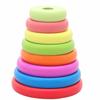 Wooden Toy Tower Of Hanoi Puzzle With Rainbow Rings For Kids Educational Play