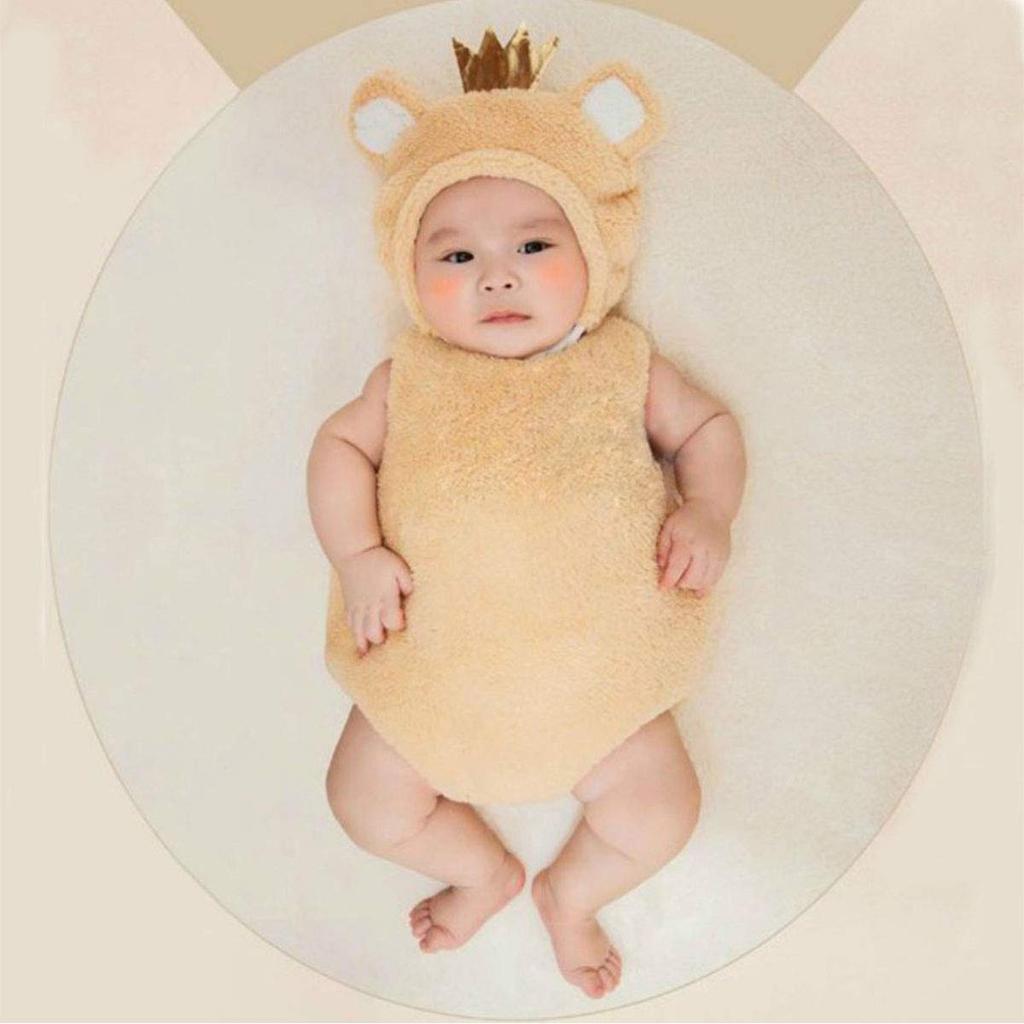 [monoii] Halloween Baby Kigurumi Costume, Orange, Bear, Cow, Funny Animal Costume, D891