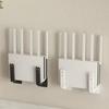 2pcs Wall-mounted Set-top Box Bracket Without Drilling Storage Rack Router Holder For Living Room