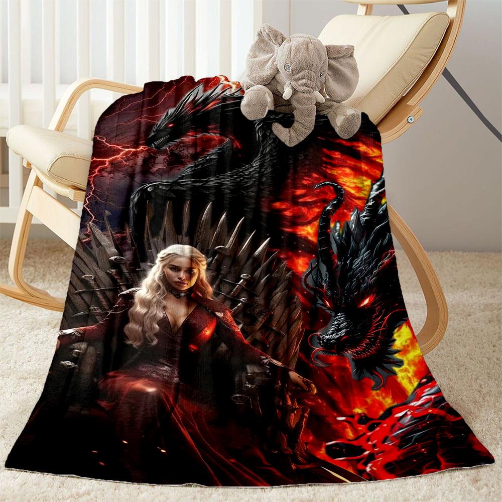 Gothic Style Blanket Soft Warm Cozy Suitable for Office Chair Bedding Chair for All Occasions Modern Gift for Travel Home Birthdays