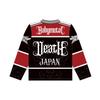 Maillots de Hockey Babymetal Unisexe Manches Longues Mode Streetwear Impression Motif Gothique Col en V Chemise de Sport Hommes Femmes Hauts Hip-Hop