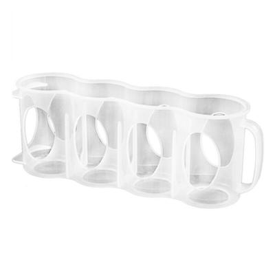 4 Slots Refrigerator Beer Can Storage Holder Cola Beverage Transparent Organizer Case Stand