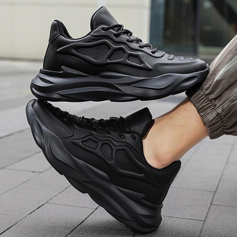 New Men's Breathable Sneakers Elevator Shoes Invisible Inner Height Increasing 8CM Summer Tennis Men Sports Shoes Heighten Shoes