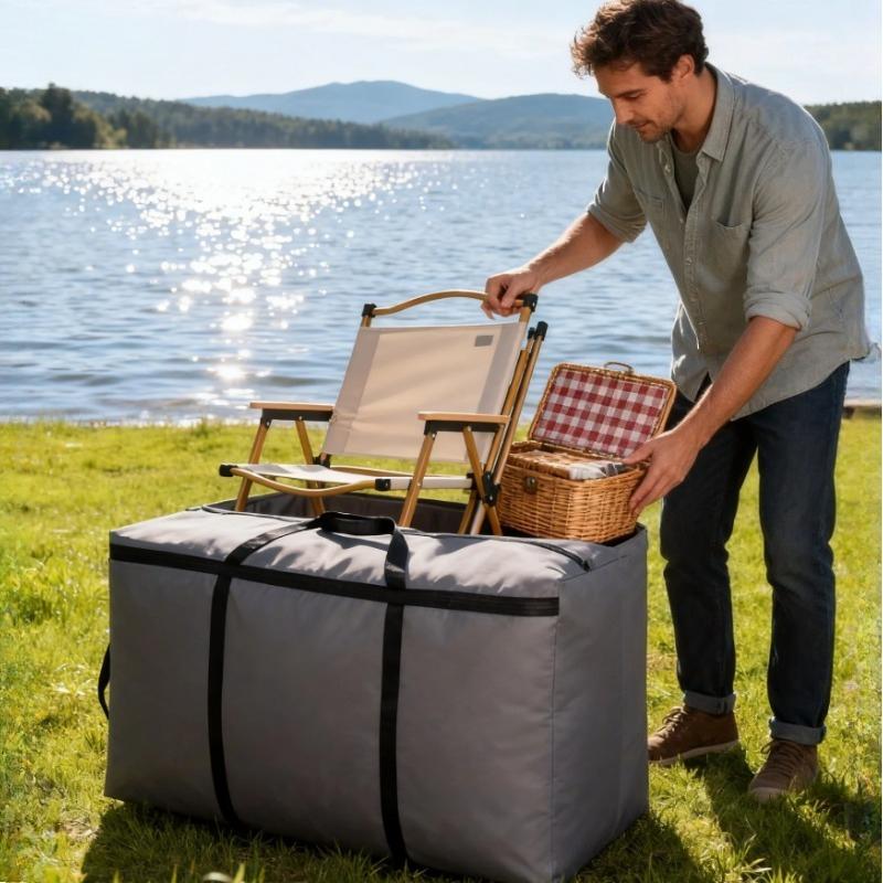 2-Pack Heavy Duty Moving Bags with Handles&Zippers - Extra Large,Durable Polyester Storage for Clothes,College Dorm Move&Storage