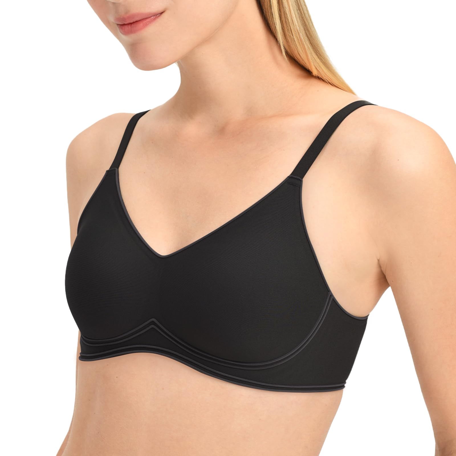 

Беспроводной бюстгальтер, который делает вашу грудь большой Высокий S [CINSTRON] Бюстгальтер, aa, меньше, Без косточек, Полный, Женское нижнее белье, размер, Дамы, подмышка, Милый, чёрный