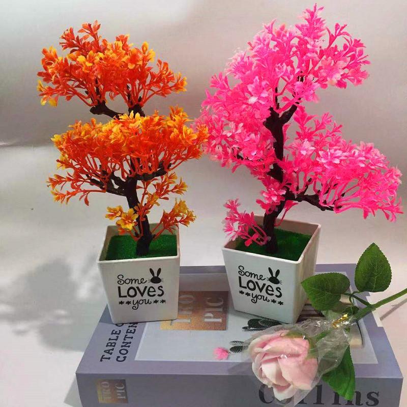 Simulated Flowers Artificial Potted Artificial Plants Ornament For Indoor Decor