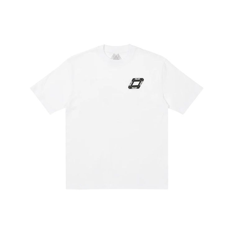 Palace Dodgy But Lush T-Shirt With Parallelogram Logo Print Unisex Tops White P20TS169