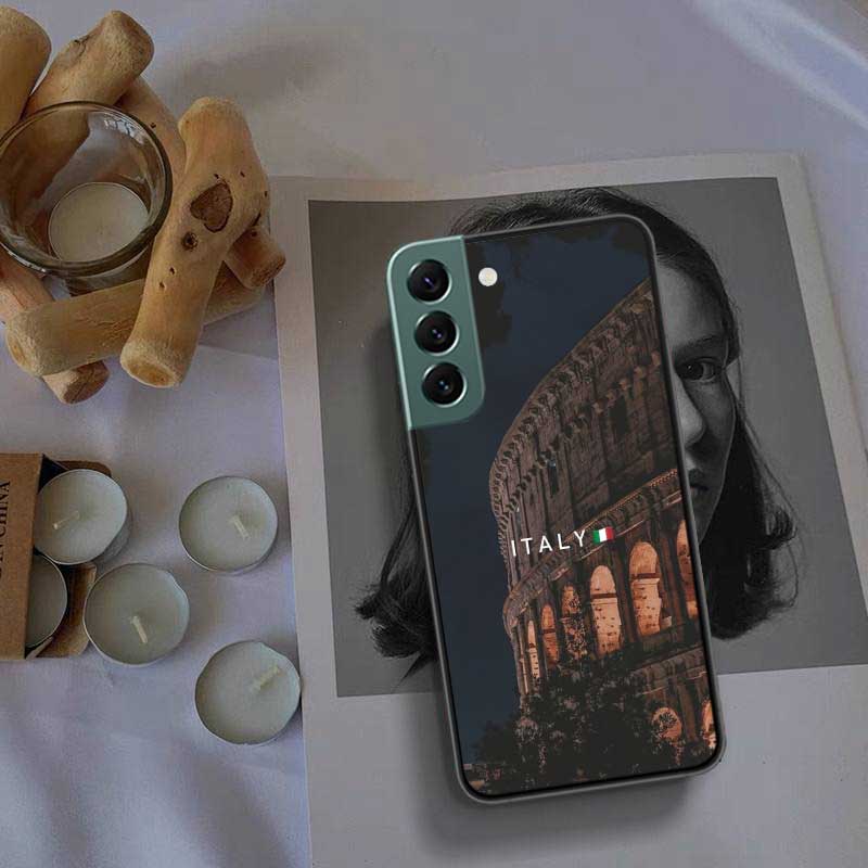 Colosseum Rome Italy Phone Case For Samsung S25 Edge S24 FE Galaxy S22 Ultra S21 Plus S20 S23 S10 Plus Cover Silicone Soft Coque