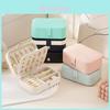 Leather Jewelry Box With Double Layer Large Capacity Organizer For Travel And Gift Giving