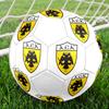 1pz Pallone da calcio AEK Atene taglia 5 Pallone da calcio indoor Praha Colorato Per tutte le età Cucito a macchina PVC Pronto per la competizione Durevole Alto rimbalzo
