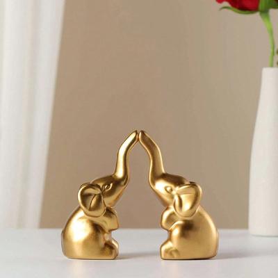 2/4pcs A Pair of Baby Elephant Ornaments Home Decoration Ornaments Desktop Ornaments Can Be Given As Gifts To Friends