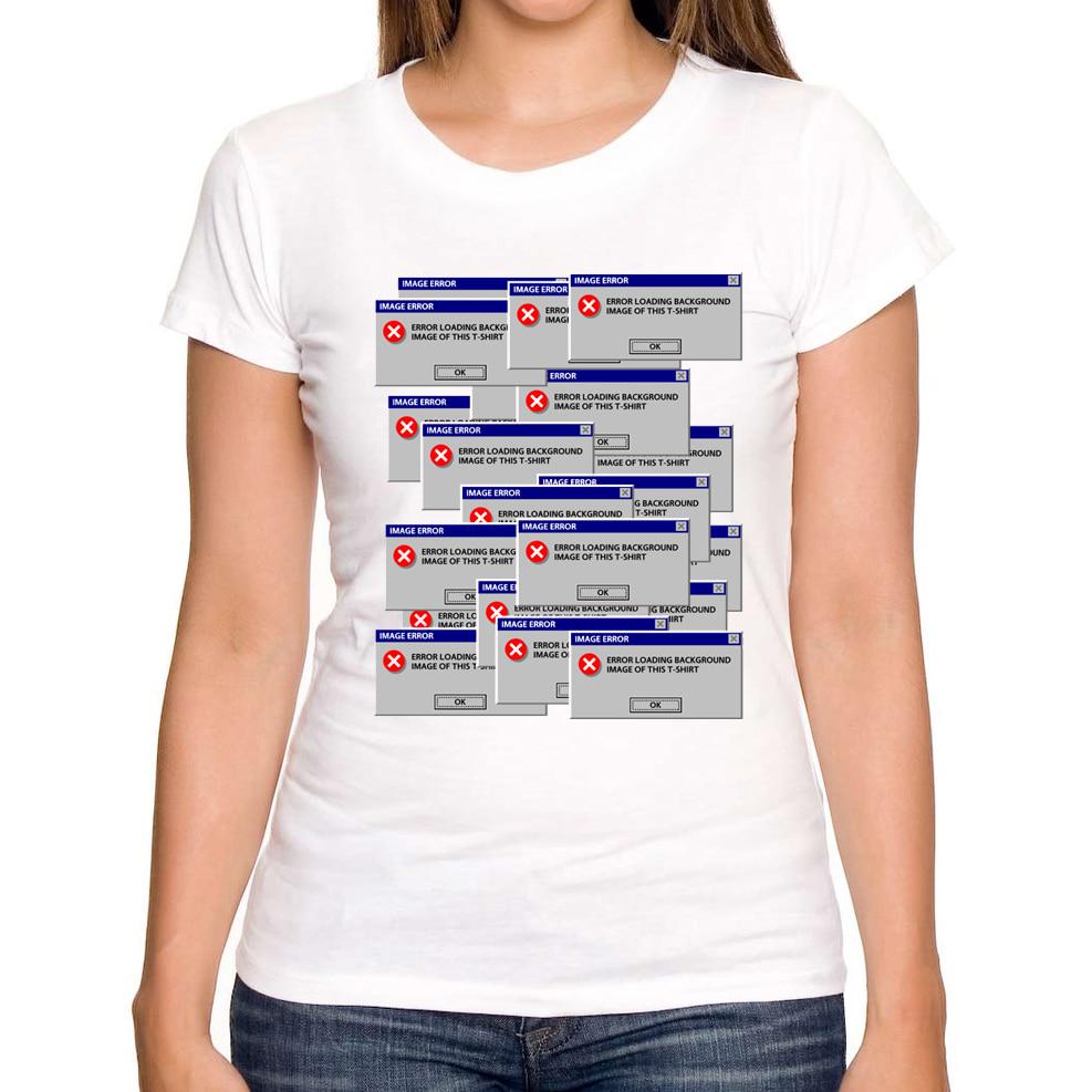 Error Merch Buy Novelty Geek Image Error Design Funny Tshirt Summer White Casual ...