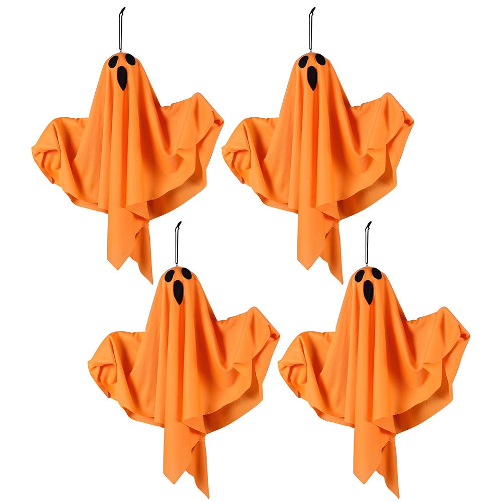 Spooky Ghost Halloween Decor IP65 Waterproof Glowing Door Hanging Ghost Room Escape Scene Props for Halloween Garden Home Decor