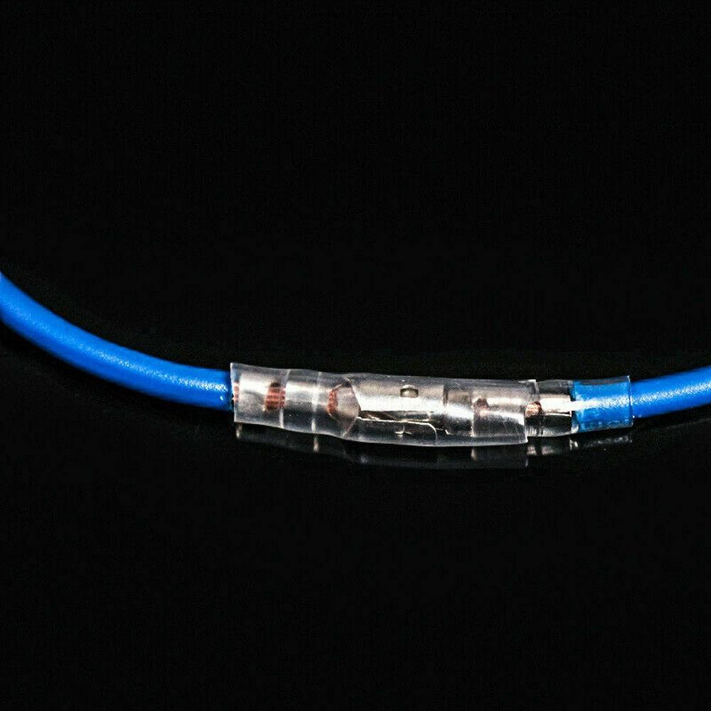 400Pcs Motorcycle Wiring Harness Connectors Brass 3.9mm Electrical