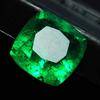 Natural Green Emerald Loose Gemstone 6.16 ct Square Cushion Cut for Jewelry Making and Crafts