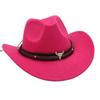 Felt Sunscreen Bucket Hat Cow Head Cowgirl Cap Cool Western Cowboy Hat  Vacation