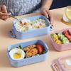 Kitchen Home Microwave Lunch Box Wheat Straw Dinnerware Food Storage Container Children Kids School Office Portable Bento Box