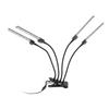 LED Pflanzenlampe 4 Köpfe Flexibel Vollspektrum Beleuchtung 5 Stufen Dimmung Klemme Pflanzenwachstumslampe mit