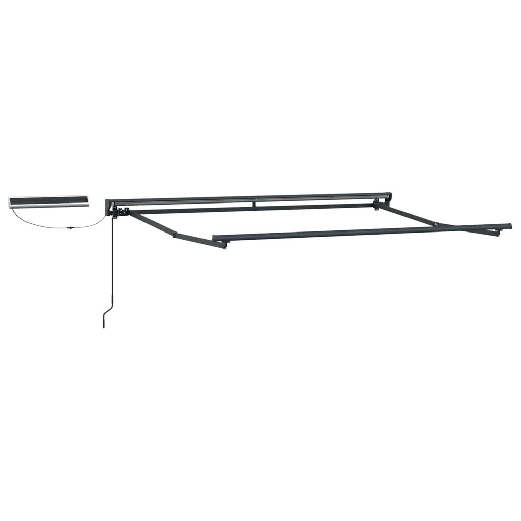 Electric Retractable Awning Anthracite 2.5 X 2 M