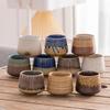 Retro Coarse Pottery Kiln Flowing Glazed Teacups Japanese Coffee Mug Cups Living Room Coffee Table Decoration Accessories