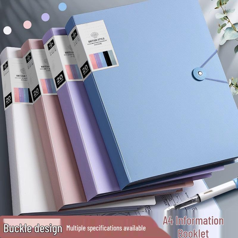 Morandi A4 Transparent Document Holder for Students and Professionals
