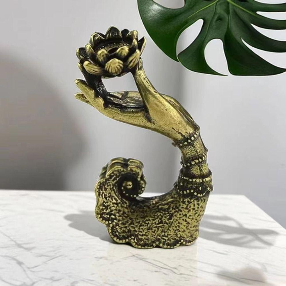 Portable Lotus Backflow Incense Insert Handmade Reverse Flow Incense Tray Tea Ceremony