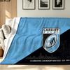 Cardiff Rugby Print Flannel Blanket High Quality Warm Comfortable Cover for All Seasons Perfect for Gifts Home Decor
