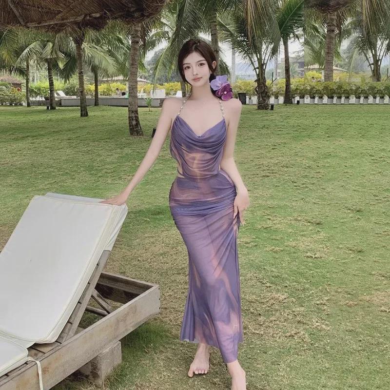 2024 Feenhaftes dreiteiliges Schlankheits-Bikini-Set - Bauchbedeckend, eleganter Hot-Spring-Badeanzug für Damen