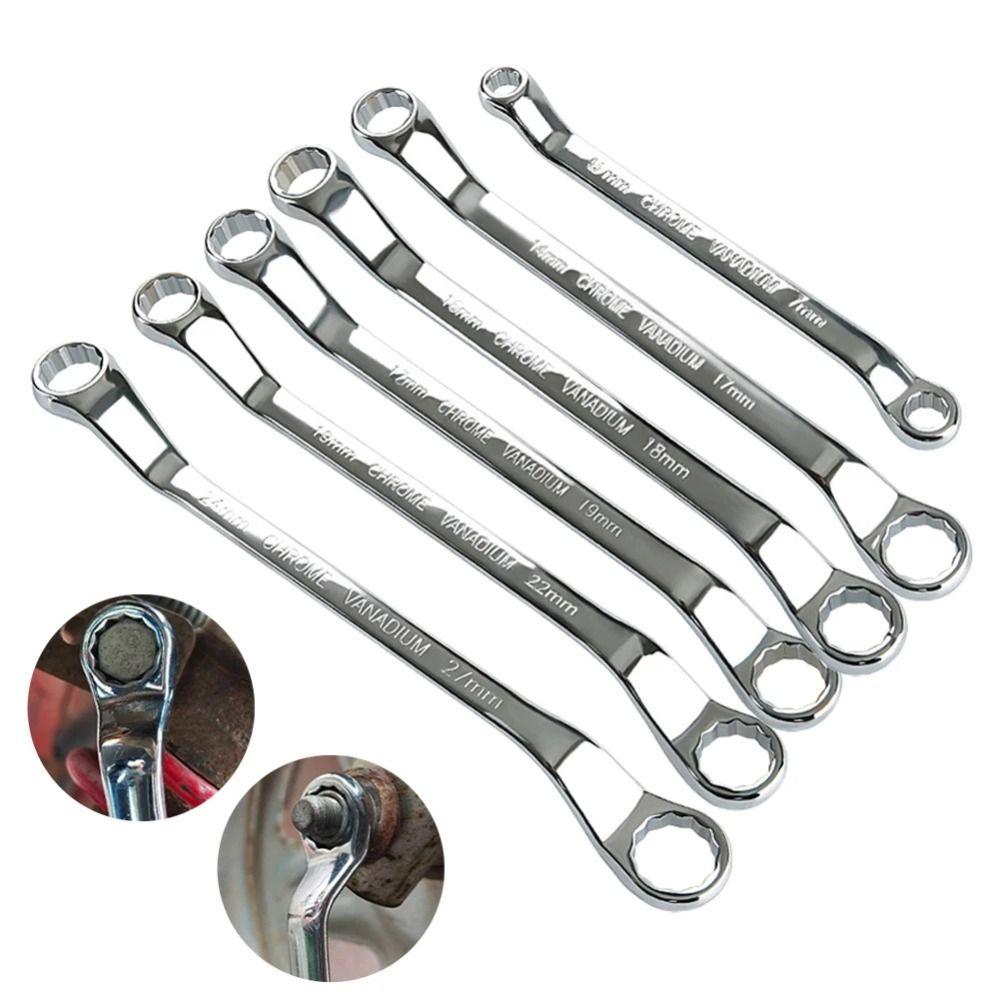 Chrome  Steel Double Box End Wrench Metric Box Wrench Torx Spanner  Fastening Repairing Tools