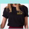 Stylish Number Crown Print T-shirt For Women And Men Perfect For Casual Summer Wear