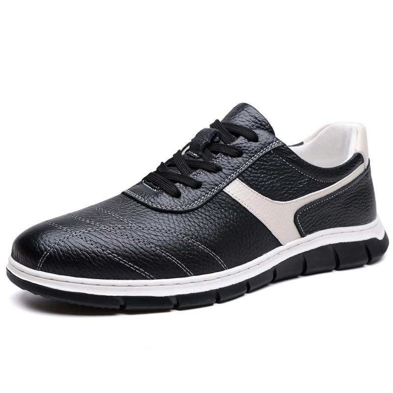 Premium Soft Leather Casual Shoes for Men Suitable for Weekend Trips Sneakers Daily Matching Male Treking Footwear Sports Flats